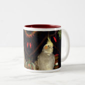 CockatielMok - Gepersonaliseerd Tweekleurige Koffiemok (Voorkant rechts)