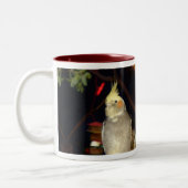 CockatielMok - Gepersonaliseerd Tweekleurige Koffiemok (Links)