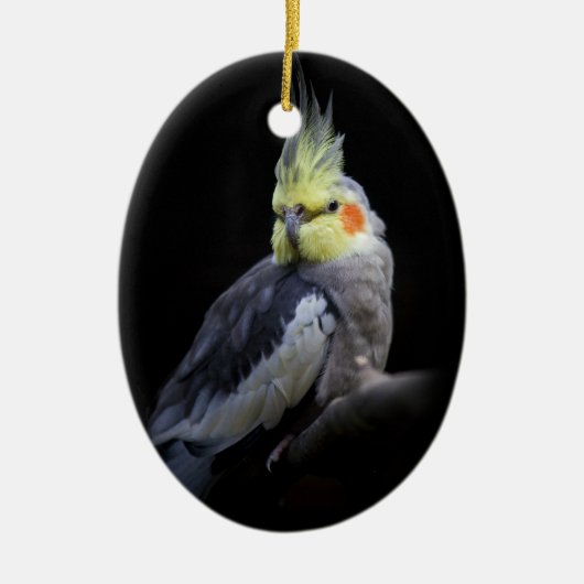 CockatielOrnament Keramisch Ornament (Voorkant)