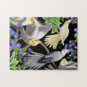 Cockatielparrots vergeten Mutten Puzzle Legpuzzel (Horizontaal)