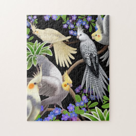 Cockatielparrots vergeten Mutten Puzzle Legpuzzel (Verticaal)
