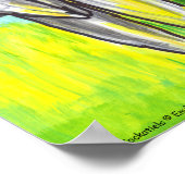 Cockatiels 3 Cartoon Vogels met lage kunstdruk voo Poster (Hoek)