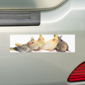 Cockatiels Bumpersticker (Op auto)