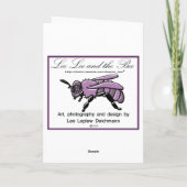 Cockatiels is Gothic, groetkaart Kaart (Achterkant)