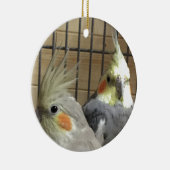 Cockatiels Keramisch Ornament (Rechts)