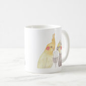 Cockatiels mok Funny Cockatiel Gift for Bird lover (Voorkant rechts)