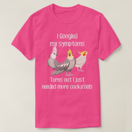 Cockatiels nodig t-shirt (Design voorkant)