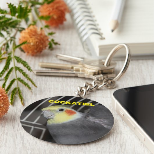 Cockatielsluiting Sleutelhanger (Zijkant)