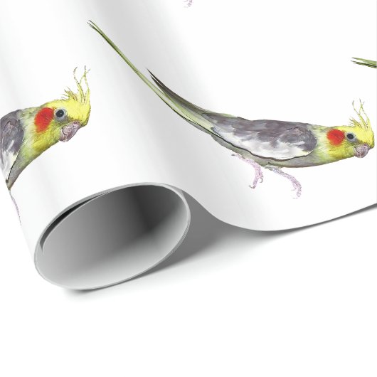 Cockatielwrapppapier Cadeaupapier (Rol Hoek)
