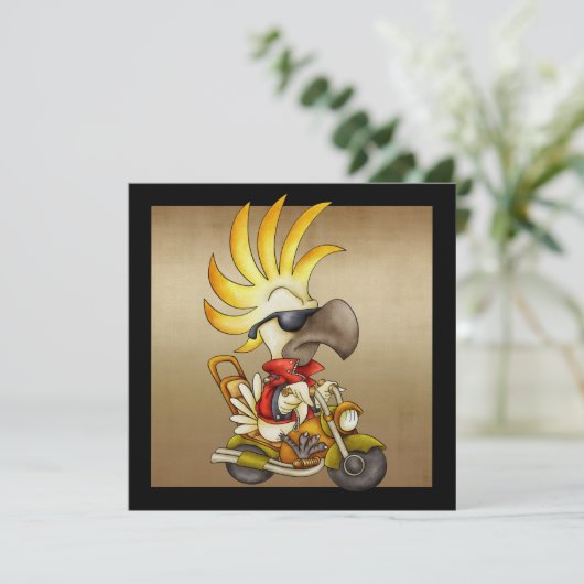 Cockato Biker - SRF Kaart (Staand voorkant)