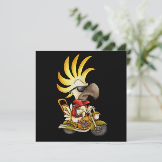 Cockato Biker - SRF Kaart (Staand voorkant)