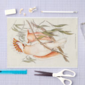 Cockato Bird Vogels  Antiek ontkoppeling Tissuepapier (Craft)