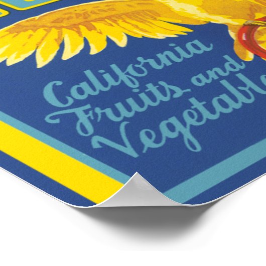 Cockato California Fruit and Vegetable Poster (Hoek)