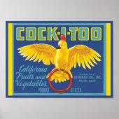 Cockato California Fruit and Vegetable Poster (Voorkant)