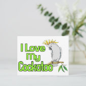 Cockato Love Briefkaart (Staand voorkant)