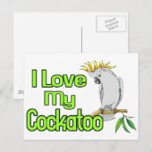 Cockato Love Briefkaart (Voorkant / Achterkant)