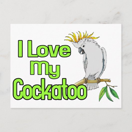 Cockato Love Briefkaart (Voorkant)