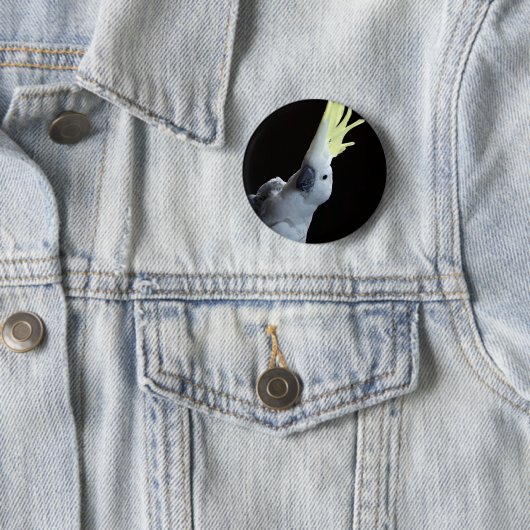 Cockato Parrot Ronde Button 5,7 Cm (In situ)