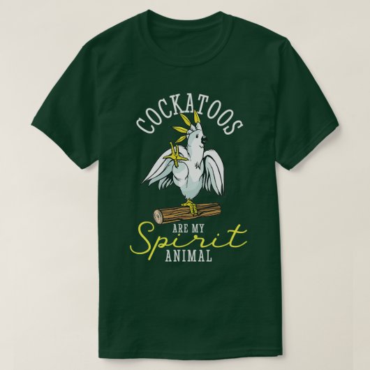 Cockato Parrot Spirit Animal Funny T-shirt (Design voorkant)