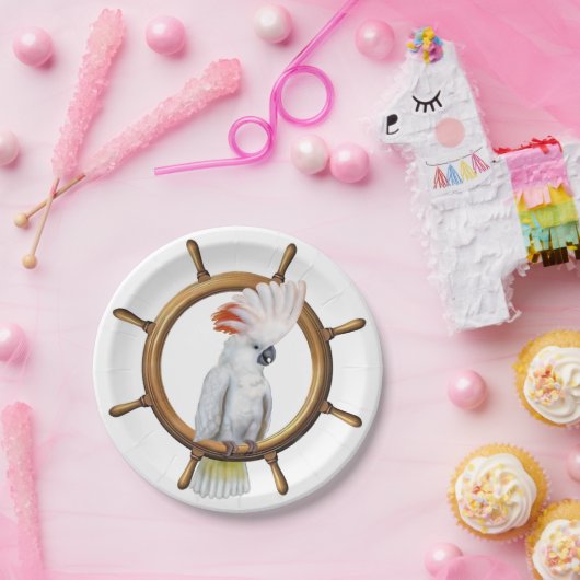 Cockato Pirate Parrot Papieren Bordje (Feest)