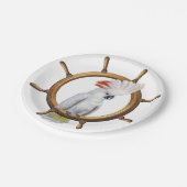 Cockato Pirate Parrot Papieren Bordje (Gekanteld)