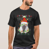 Cockato Santa Parrot Ugly kerstSweater Bird T-shirt (Voorkant)