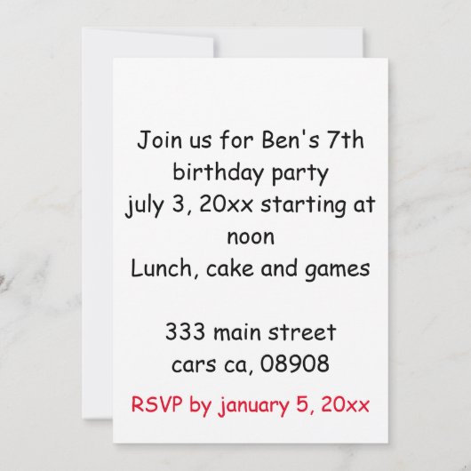 Cockato zittend op verjaardagstaart fancy pet kaart (Achterkant)