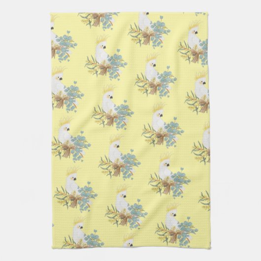 Cockatoenbloemen Theedoek (Verticaal)