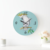 Cockatoenwandklok Grote Klok (Huis)