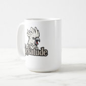 Cockatoo Attitude "Cockatude" Coffee Mok (Voorkant links)