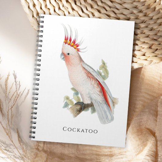 Cockatoo Bird Parrot Art Notitieboek