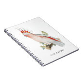 Cockatoo Bird Parrot Art Notitieboek (Rechterzijde)