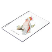 Cockatoo Bird Parrot Art Notitieboek (Linkerzijde)