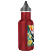 Cockatoo Bird Yellow Poppies Personalized Waterfles (Links)