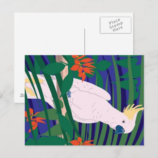 Cockatoo Briefkaart (Voorkant / Achterkant)