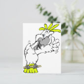 cockatoo briefkaart (Staand voorkant)