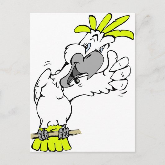 cockatoo briefkaart (Voorkant)