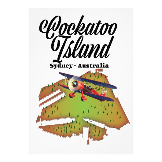 cockatoo-eiland Sydney Australië Foto Afdruk (Voorkant)