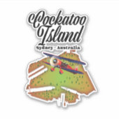 cockatoo-eiland Sydney Australië Sticker (Voorkant)