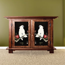 Cockatoo en granaatappel van Ohara Shoson Tissuepapier