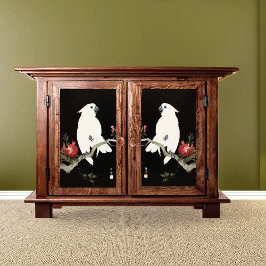 Cockatoo en granaatappel van Ohara Shoson Tissuepapier