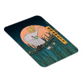 Cockatoo Japanse reisposter Magneet (Rechterzijde)
