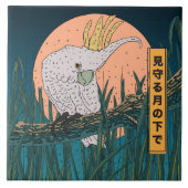 Cockatoo Japanse reisposter Tegeltje (Voorkant)