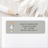 Cockatoo Papegaai Gepersonaliseerde Retouradreslab Etiket (Insitu)