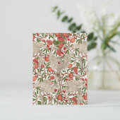 Cockatoo & Pomegranate by Walter Crane Art Nouveau Briefkaart (Staand voorkant)