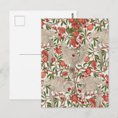 Cockatoo & Pomegranate by Walter Crane Art Nouveau Briefkaart (Voorkant / Achterkant)