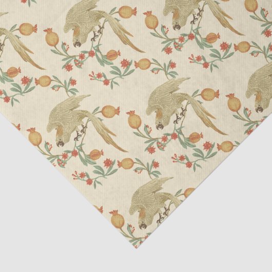 Cockatoo Pomegranate Pattern Tissuepapier (Detail)