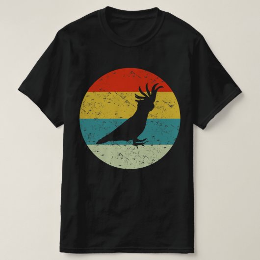 COCKATOO retro silhouette 70s T-shirt (Design voorkant)