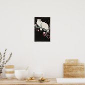 Cockatoos en pruimenbloesem van Ohara Koson Poster (Keuken)