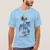Cockatrice Medieval Beast Graphic T-shirt (Voorkant)